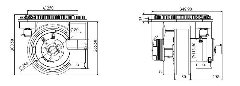 Automatic Guided Vehicle Wheel Agv Accessory Industry High Quality 800W Drive Wheel with Encoder Robot Wheel with EPS Agv Wheels with Steer (TZ18-D08S02)