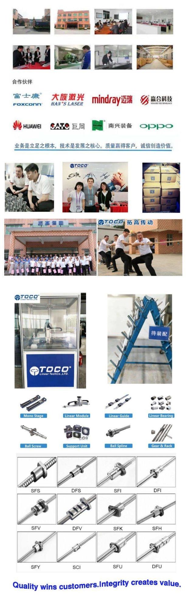Toco Linear Module for Single Axis Robot