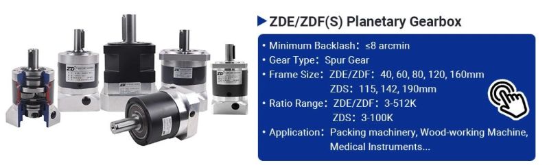 ZD AC/DC Brush Or Brushless Hardened Tooth Surface Helical Gear Planetary Gearbox Speed Reducer