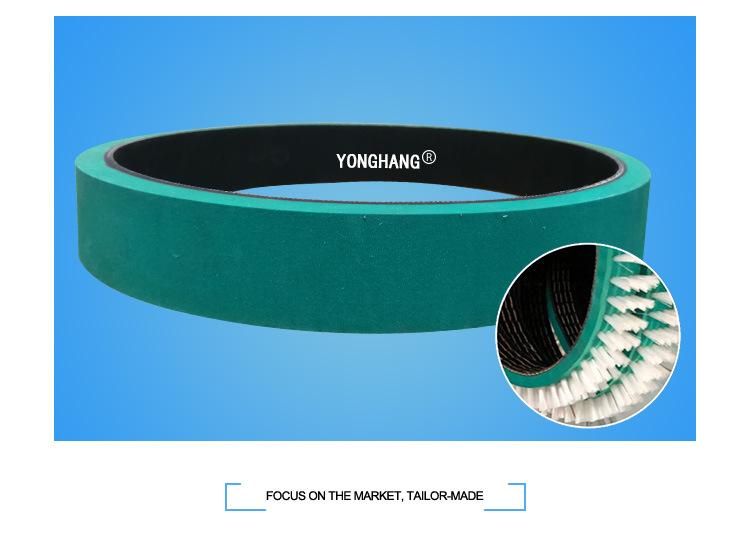 Brush Rubber Flat Belt for Wire Brushing Machine