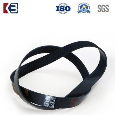 Black Rubber Multi-Wedge Belt Multi-Groove Belt 10pk Small Conveyor Belt Fan Belt Automobile Transmission Belt