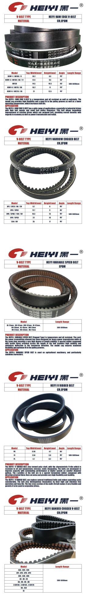 12pk1189 Rubber V Belt Fan Belt for 460HP Natural Gas Weichai Wp13 Ng