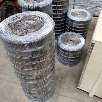 304stainless Steel Wire Mesh Sprocket Wheel Eye Flex Conveyor Belt Per Meter