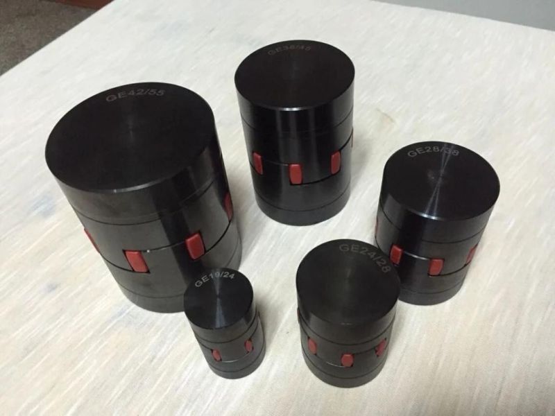 Powder Metallurgy/Cast Iron L Type Curved Coupling Rotex Flexible Jaw Coupling with Yellow Rubber