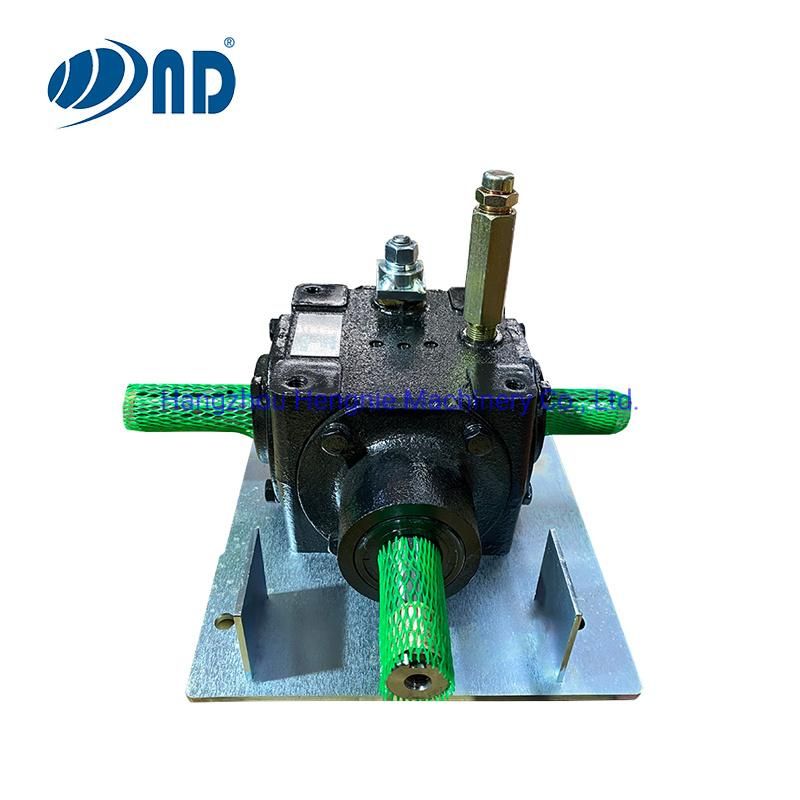 ND Agriculture Gear Box Pto Agricultural Reverse Gearbox with Handle for Harvester Round Bundle Machine