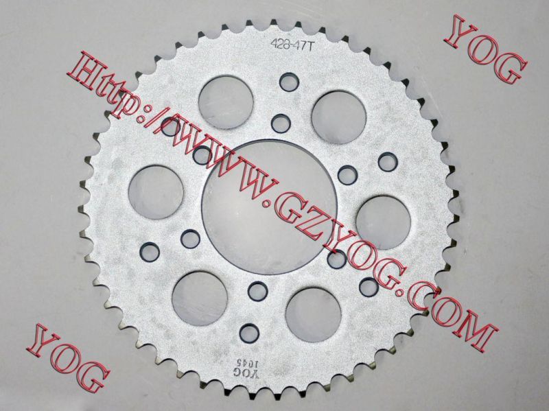 Yog Motorcycle Parts Motorcycle Rear Sprocket Cg150 Curved Bowl Type
