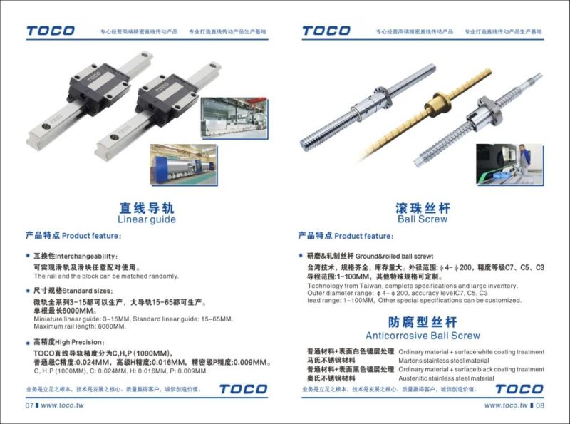 Linear Guide with Blocks Rail Guide Laser Cutting Parts Linear Actuator