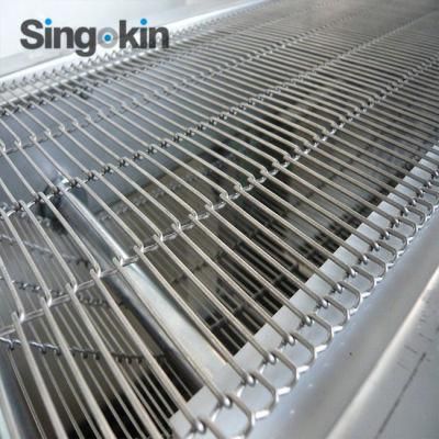304 316L Stainless Steel Flat Wire Mesh Conveyor Belt for Oven Pizza Chocolate