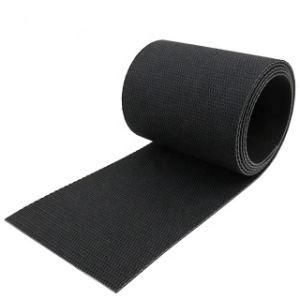 Customized Size 3.6 mm Black Pvk Baggage Conveyor Belt for Airport Systems