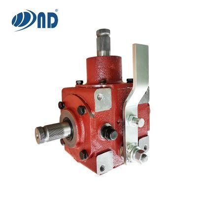 ND Agriculture Gear Box Pto Agricultural Reverse Gearbox with Handle for Forage Machine Rice Harvester Machine