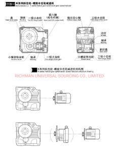 R Series Helical Gear Speed Reductor Gear