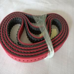 L Type Red Rubber Coating Synchronous Belt with Punching Holes
