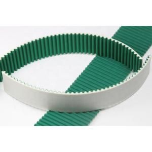 Polyurethane Timing Belt with Paz Green Fabric and Increase Friction