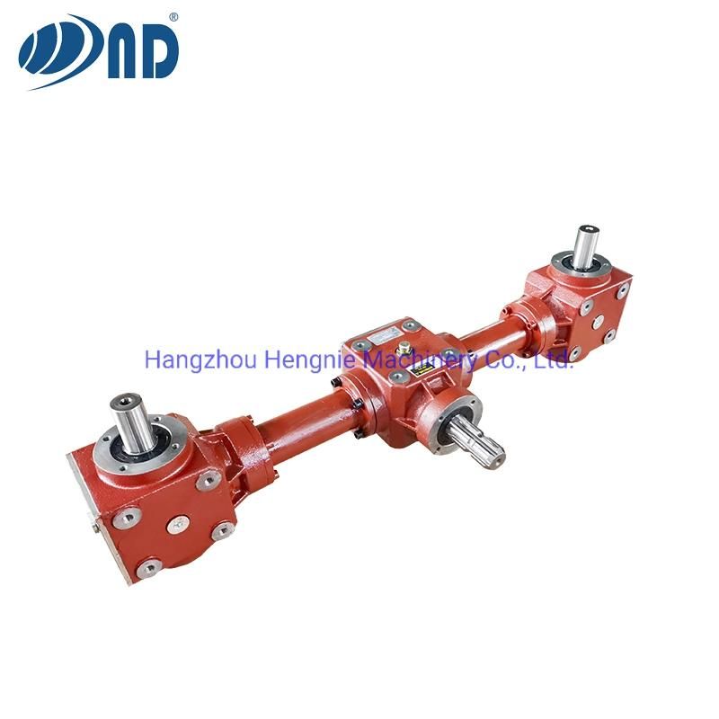 Agricultural Three-Conjoined Gearbox Agriculture Gear Box Pto Used by Forage Rice Harvester Machine