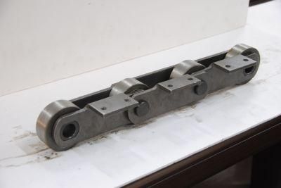 M80K2FL-B-100 Large Pitch Standard M Series Conveyor Chains with Attachments