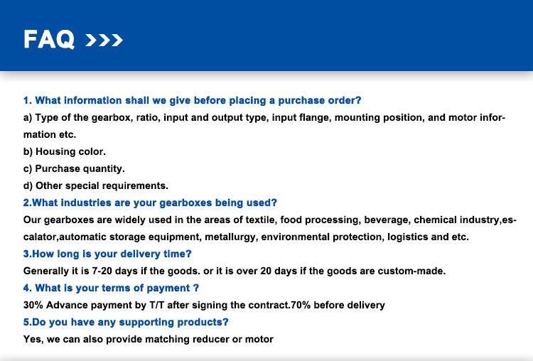 1: 50 Ratio Speed Helical Worm Gearbox Gear Transmission Gearbox