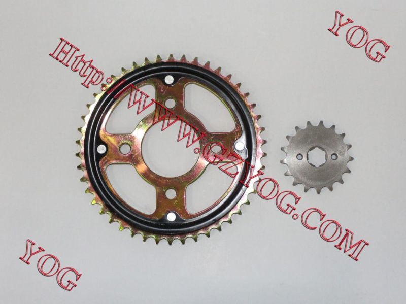 Motorcycle Parts Motorcycle Front and Rear Sprockets Set Suzuki Ax100