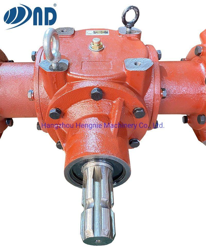 Agricultural Conjoined Gearbox Agriculture Gear Box Pto for Organic Fertilizer Spreader Concrete Mixer Straw Blower