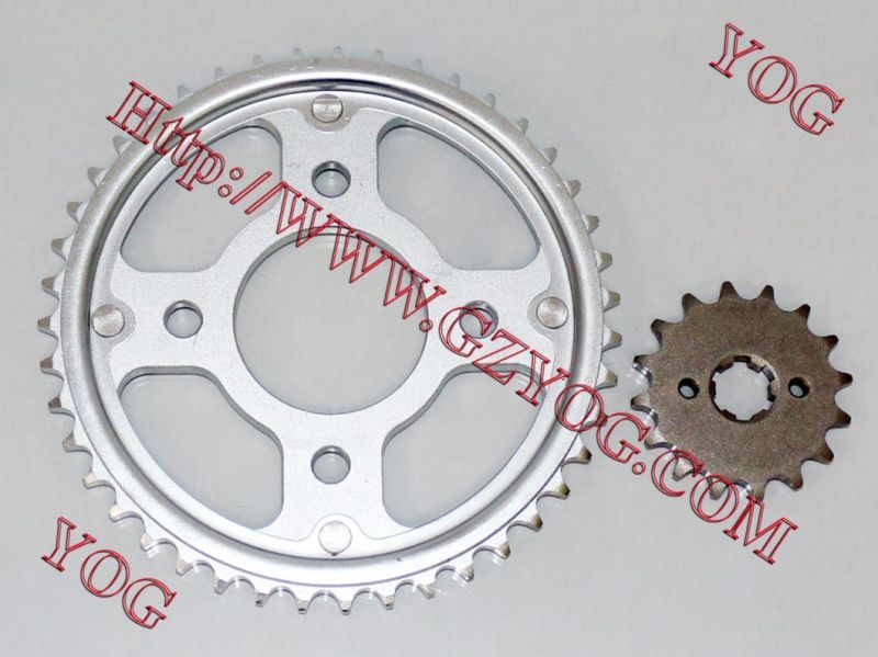 Motorcycle Parts Motorcycle Front and Rear Sprockets Set Suzuki Ax100