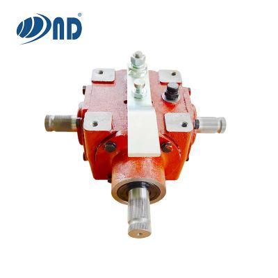 ND Agriculture Gear Box Pto Agricultural Reverse Gearbox with Handle for Rotarytiller &amp; Stubble Plough Machine