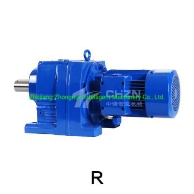 R Series Speed Reducer Gearbox Helical Gear Speed Reducer with High Quality AC Motor