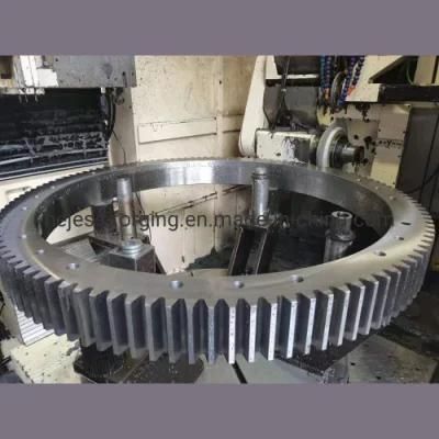 Steel Forging CNC Machining Shaft Flange Coupling Spur Gear Ring
