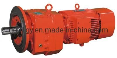R Series Inline Bevel Spiral Helical Solid Shaft Gearbox, Gear Unit, Speed Reducer, Geared Motor,