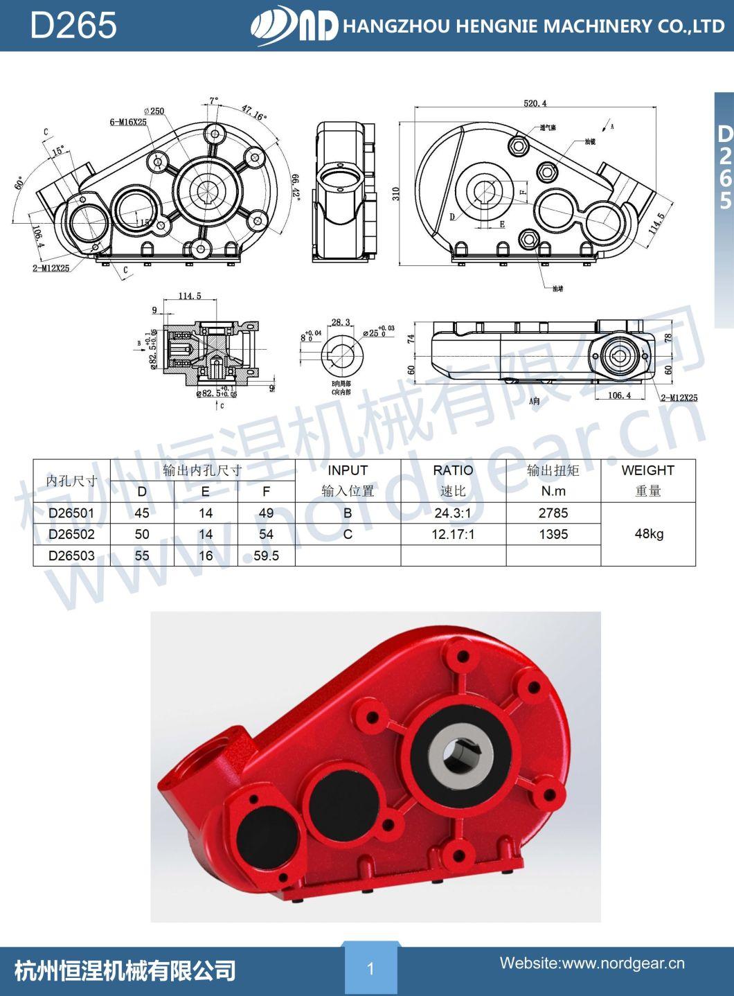 ND Agricultural Gearbox for Agriculture Hydraulic Motor Pto Gear Box for Sugar Beet and Potatoes Harvester