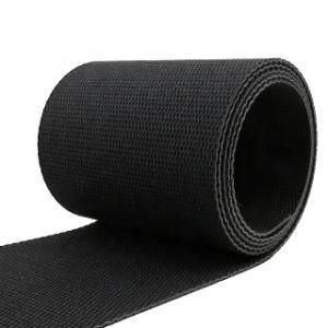 Factory Outlet 3.6 mm Black Pvk Baggage Conveyor Belt for Airport Systems