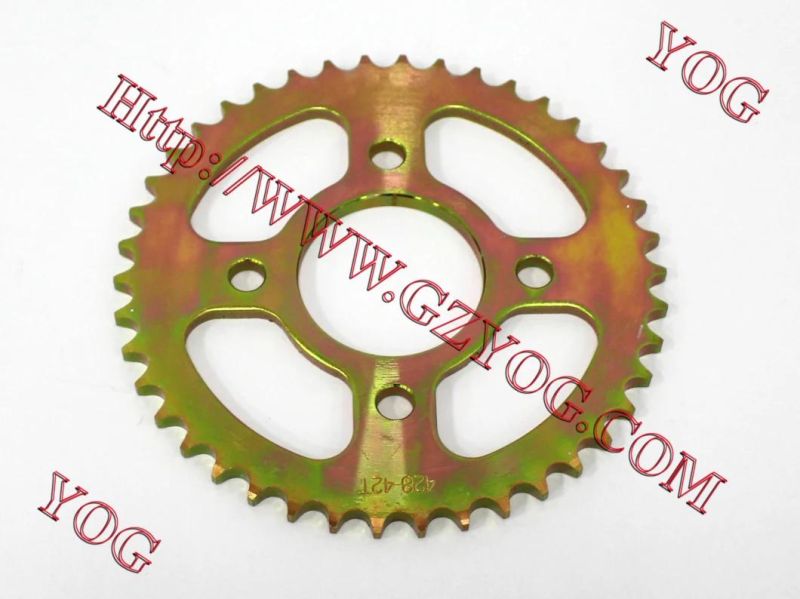 Yog Motorcylcle Parts Motorcycle Rear Sprocket C70 420-33t/36t/37t/38t/39t/40t/41t42t