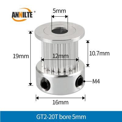 Annilte Customized Pulleys P90-14mgt Powergrip Gt2 Sprockets 8m and 14m Pulley Synchronous