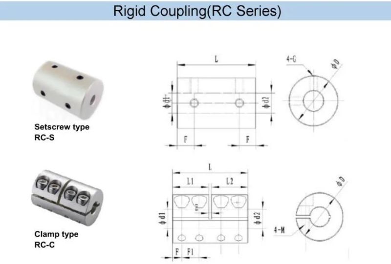 5-6mm Bore Diameter Od16mm L16mm Wholesale Simple Shaft Hard Quick Motor Rigid Coupling