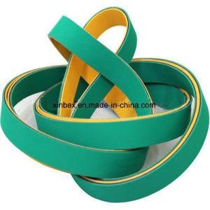 High Speed Nylon Sandwich Design Yellow/Green Rubber Flat Power Transmission Belts
