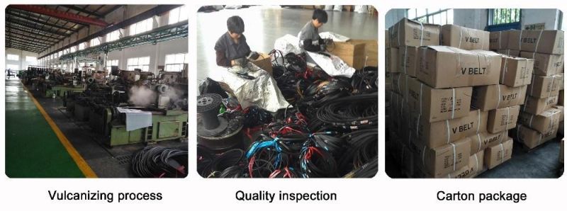 Type B179 Industrial Wrapped Rubber V Belt for Machine