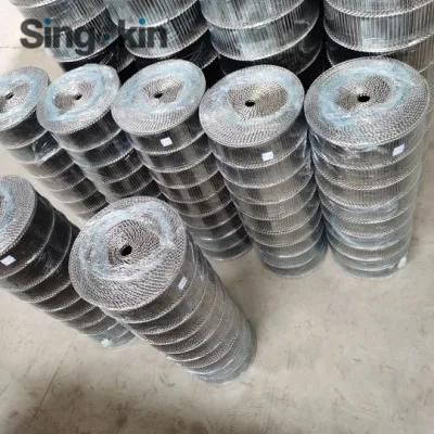 Food Grade Chocolate Baking Stainless Steel Flat Flex Wire Mesh Conveyor Belt