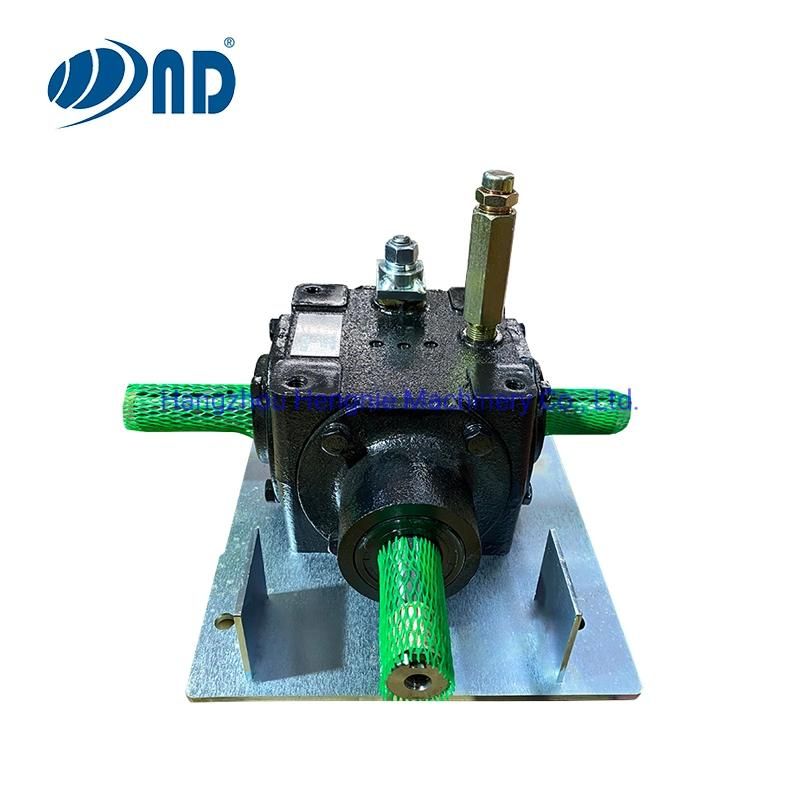 ND Agriculture Gear Box Pto Agricultural Reverse Gearbox with Handle for Rotarytiller & Stubble Plough Machine Pesticide Sprayer