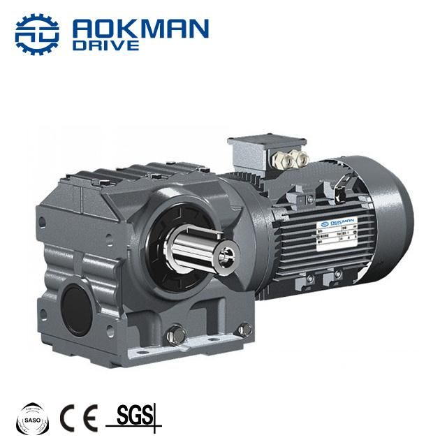 Right Angle Shaft S Series Helical Worm Gear Box with Low Noise