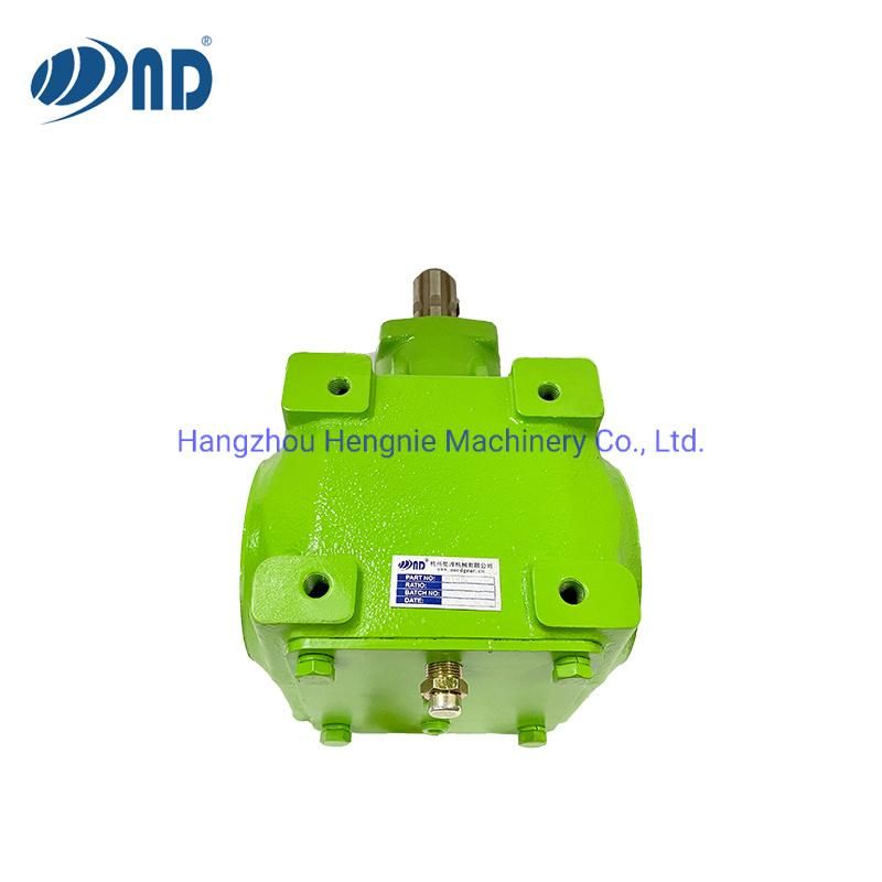 ND Agricultural Gearbox for Vertical Mixer Feeder Power Harrow Forage Rotary Tiller Garden Agriculture Machine Gear Box Pto