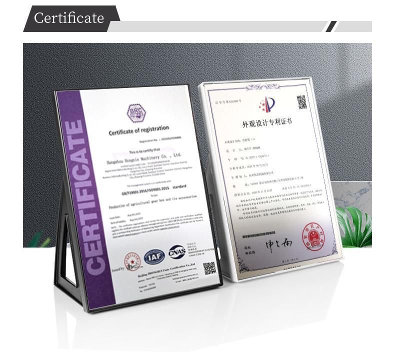 Agricultural Gearbox Rotary Tiller Bale Wrapper Sprayers Bevel Gearbox for Agricultural Machine