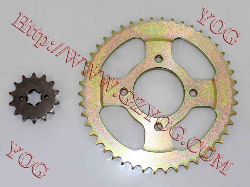 Motorcycle Parts Motorcycle Front and Rear Sprockets Set Suzuki Ax100