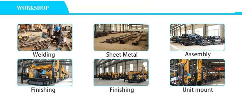 Good Quality 350m Crawler-Mounted Hydraulic Water Well Drilling Rig Parts