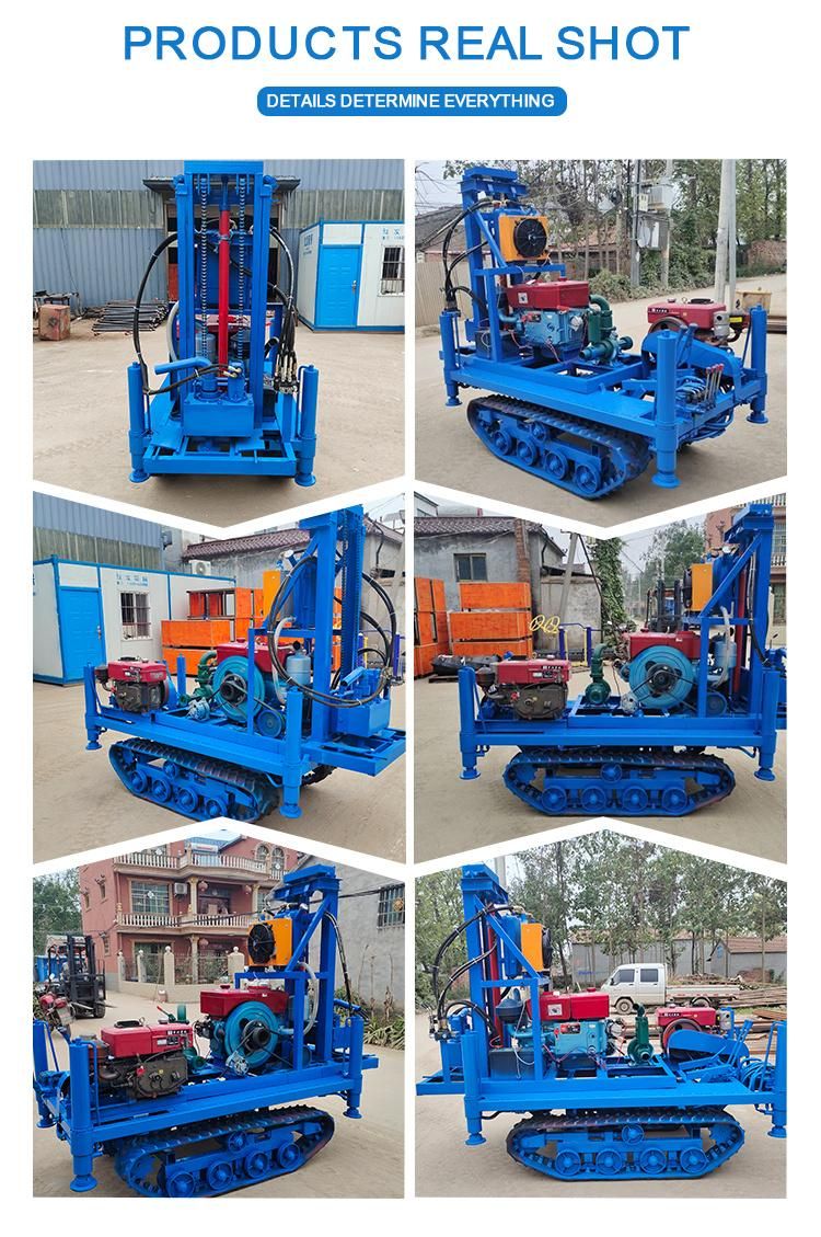 100m Portable Borehole Digging Machine Water Drilling Rig Machine