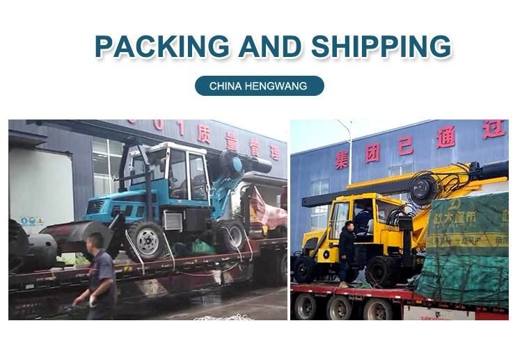 15 Meters Hydraulic Wheeled Square Rod Rotary Drilling Rig
