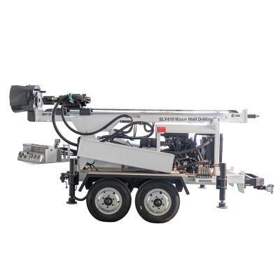 Easy Simple Handle 200m Trailer-Mounted Water Well Drill Rig