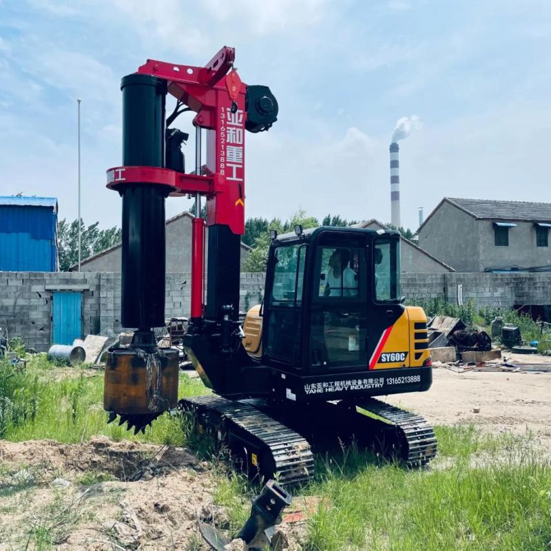 Mini Hydraulic Crawler Type Pile Machine Rotary Drilling Rig Dr-60