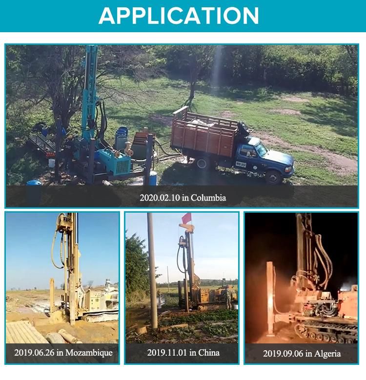 Hot Selling Good Price New Model Borehole Crawler Deep200m Drilling Rig Machine Water Well Drilling Rigs