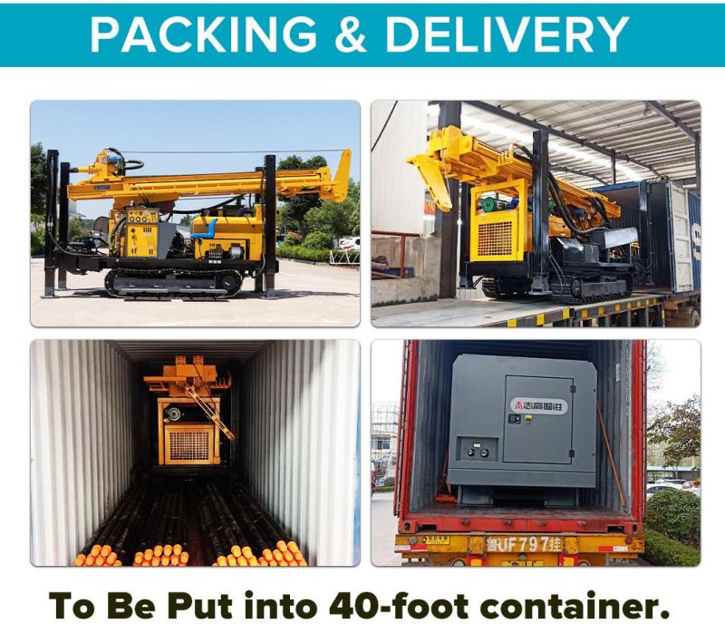10000kg Operating Weight Water Well Drilling Rig 1 Year Warranty