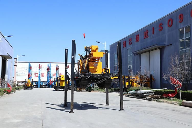 Diesel Engine 150m Depth Crawler Mounted Water Well Drilling Rig