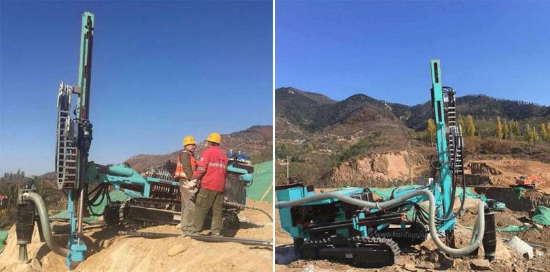 Hf115y 90-140mm Separated DTH Rock Drilling Rigs for Blasting Hole High Power