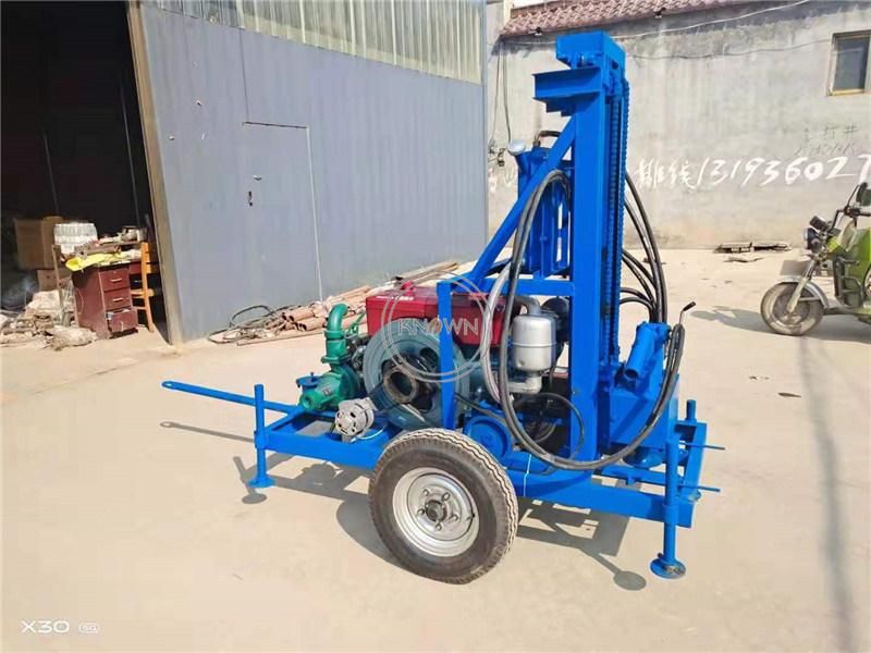 Portable Machine Well Drilling 100m Diesel Water Well Drilling Machine Electric Diesel Engine Water Well Drilling Machine Hydraulic Mine Drilling Rig